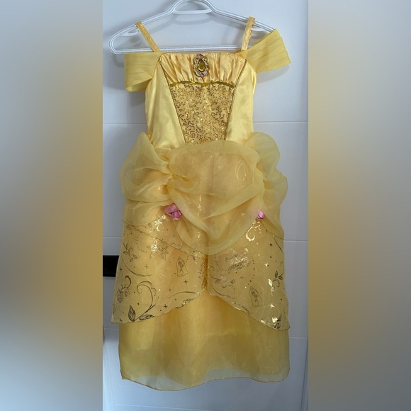 Disney: Girls Princess Belle Dress- Size 7/8 - Picture 1 of 16